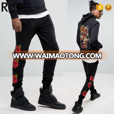 Hot Wholesale Custom 100% Cotton Skinny Jogger Sweatpants For Men