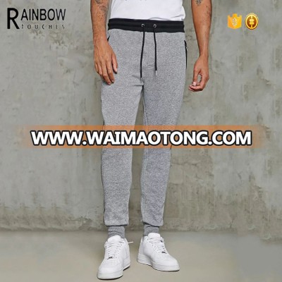 Hot sale french terry striped track pants for men joggers sweatpants